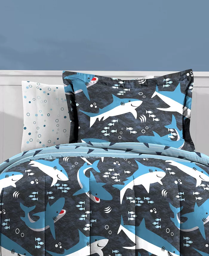 Macys Dream Factory Sharks 5-Piece Twin Comforter Set