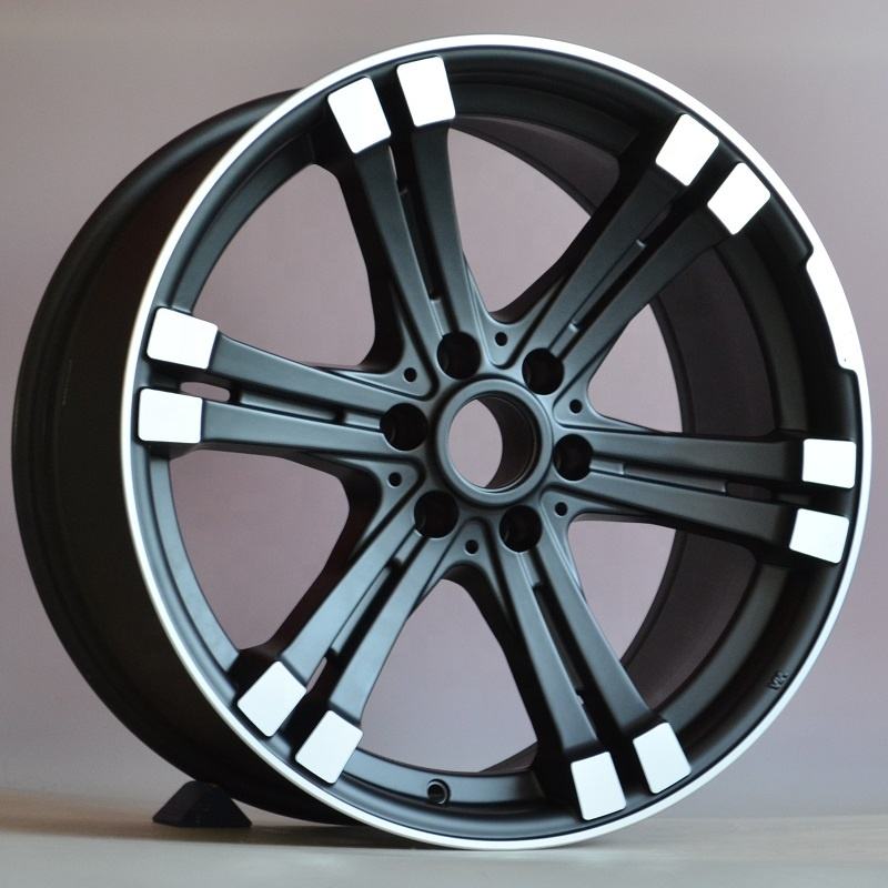 Aftermarket  Black Machined Face Passenger Car Wheels 18~22 inch 5x114/120 oy Rims Factory Wholesale