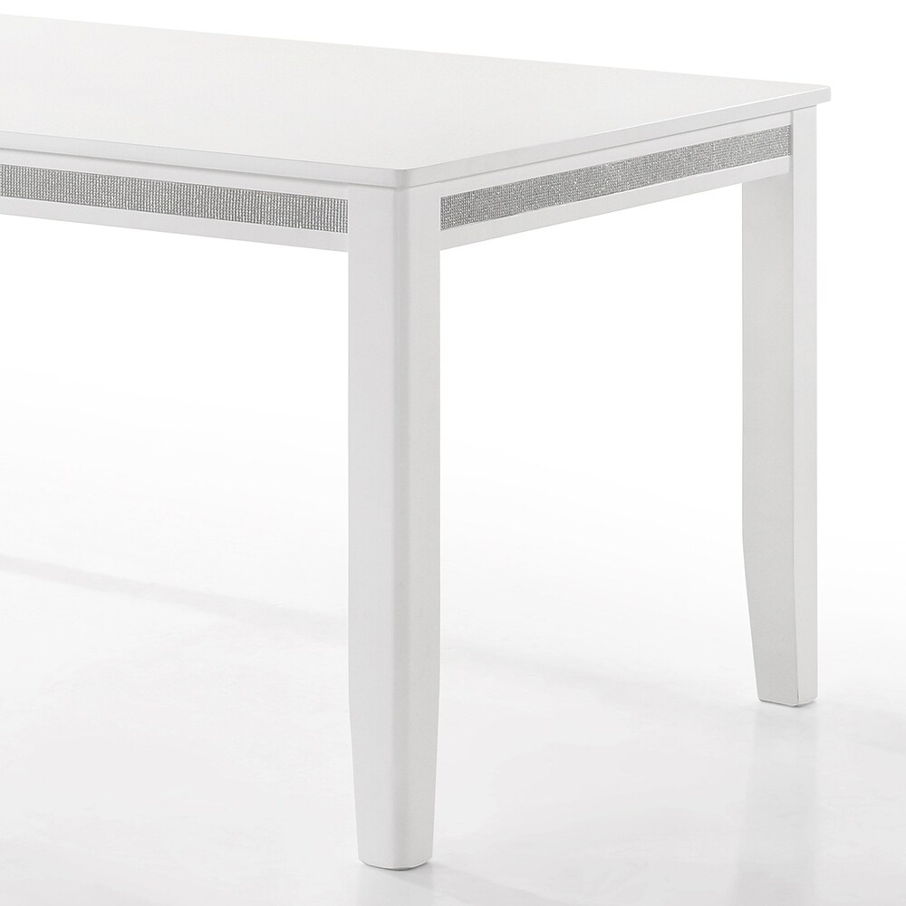 CraftPorch Luxurious Crystal Diamond Strip Dining Table