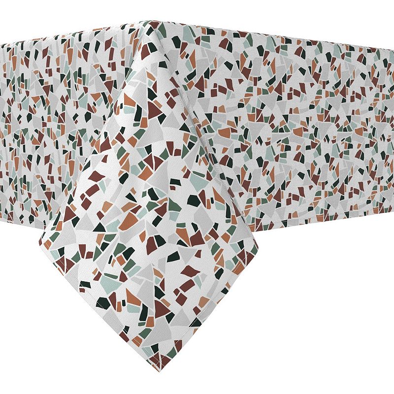 Rectangular Tablecloth， 100% Cotton， 52x104， Terrazzo Print