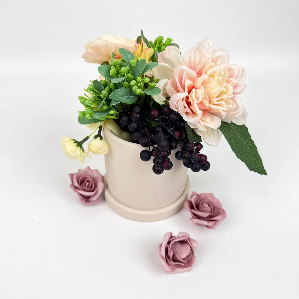 High Quality Ceramic Plant Pot Flower Pot Succulent Garden Supplies Plant Flower Pots with Tray