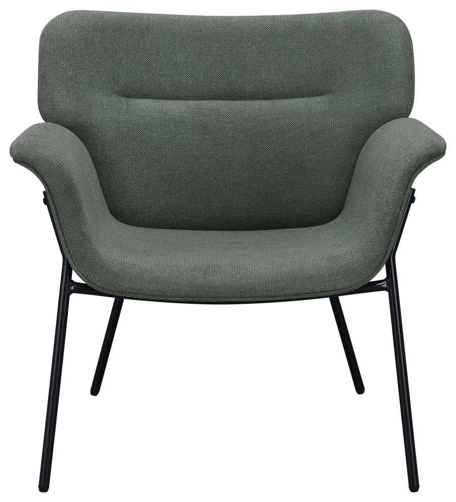 Davina Upholstered Flared Arms Accent Chair Ivy   Modern   Armchairs And Accent Chairs   by Modon  Houzz