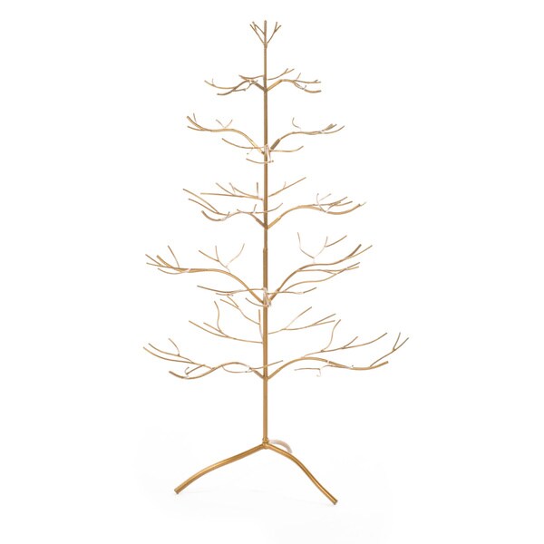 Gold Metal 36inch Ornament Tree