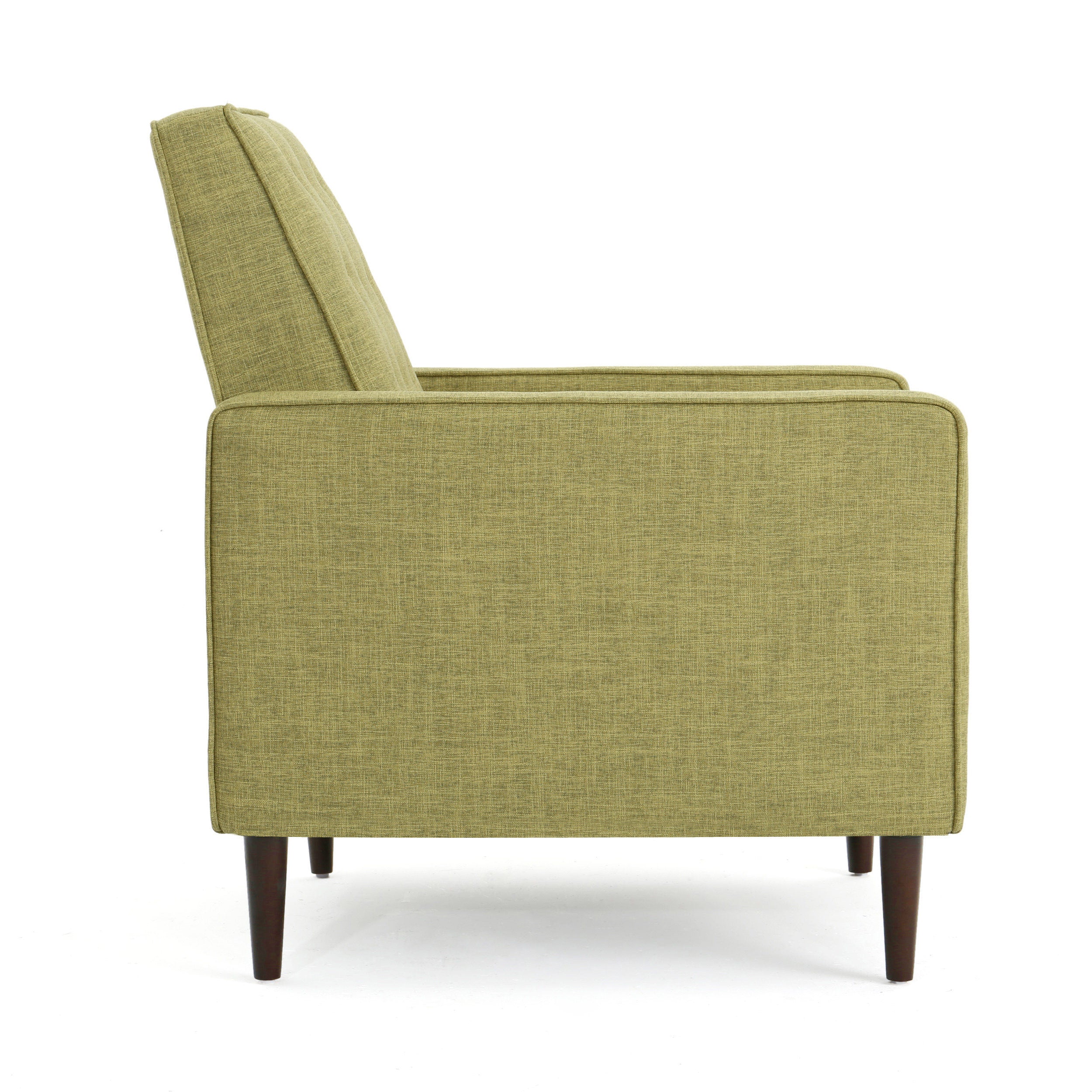 Mason Mid-Century Modern Tufted Back Fabric Recliner