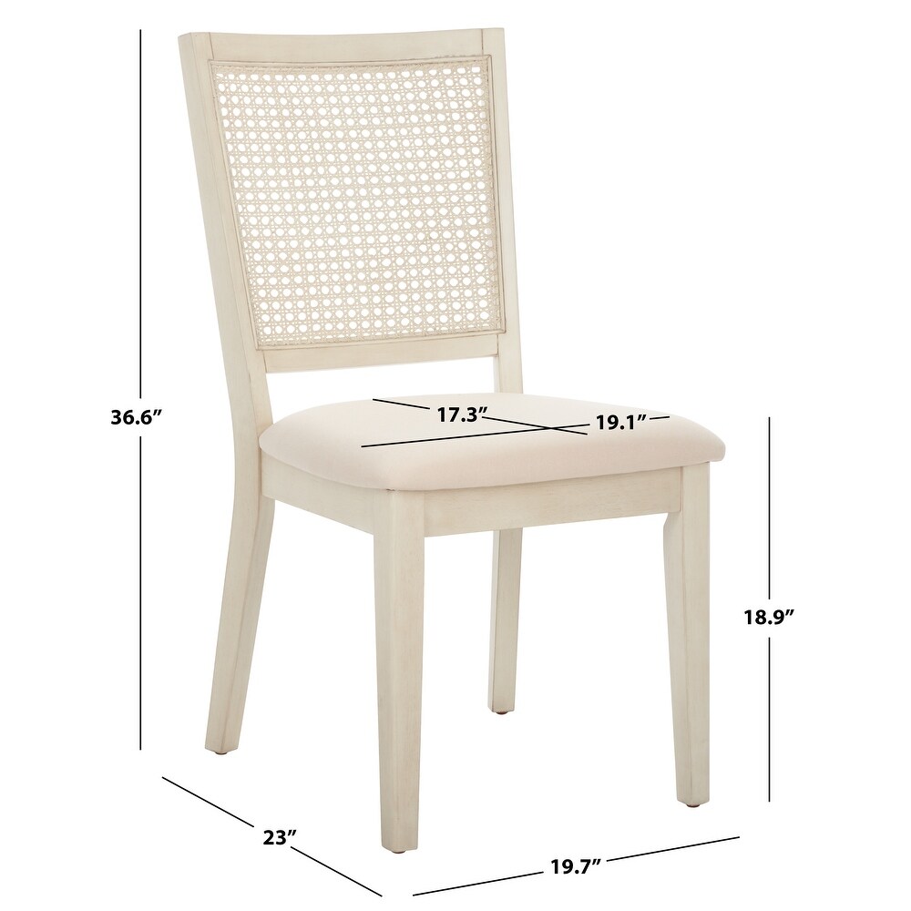 SAFAVIEH Margo Farmhouse Dining Chair (Set of 2)   20 in. W x 23 in. D x 37 in. H