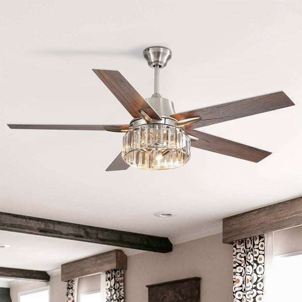 52-inch 5 Reversible Blade Ceiling Fans with LED Lighting Remote - 52 inch Shopping - The Best Deals on Ceiling Fan Light Kits | 41561524