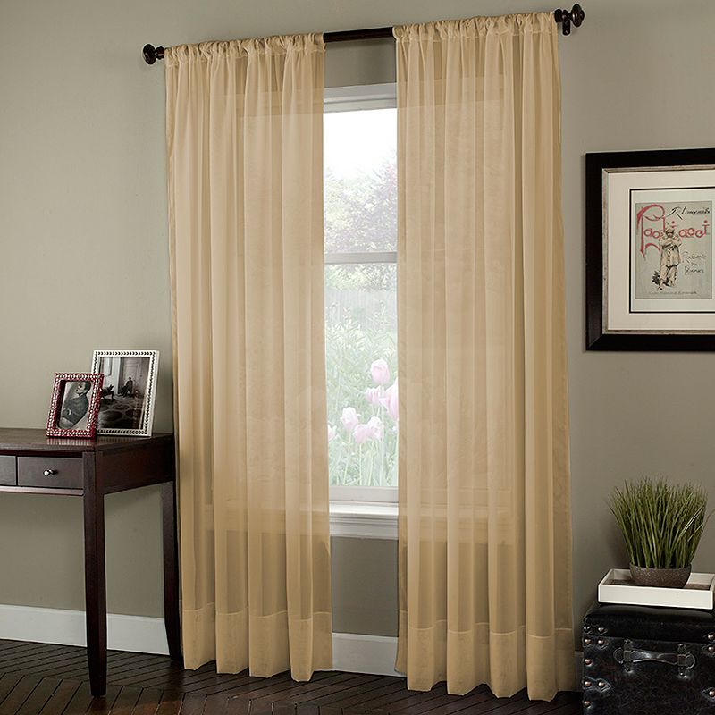 Window Curtainworks 1-Panel Soho Voile Window Curtain