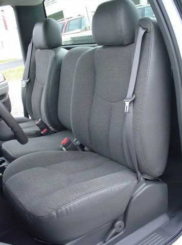 C1100 2003-2007 Chevy Silverado and GMC Sierra Work Truck Front 40/20/40 Split Seat With Manual Controls and Without Console in Gray Endura