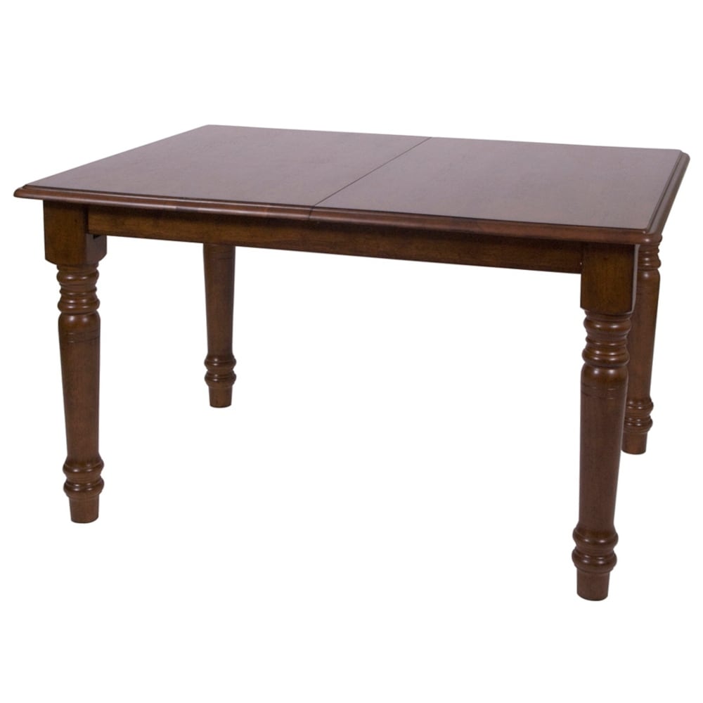 Andrews 48 in. Rectangle Distressed Chestnut Brown Wood Dining Table (Seats 6)   48\