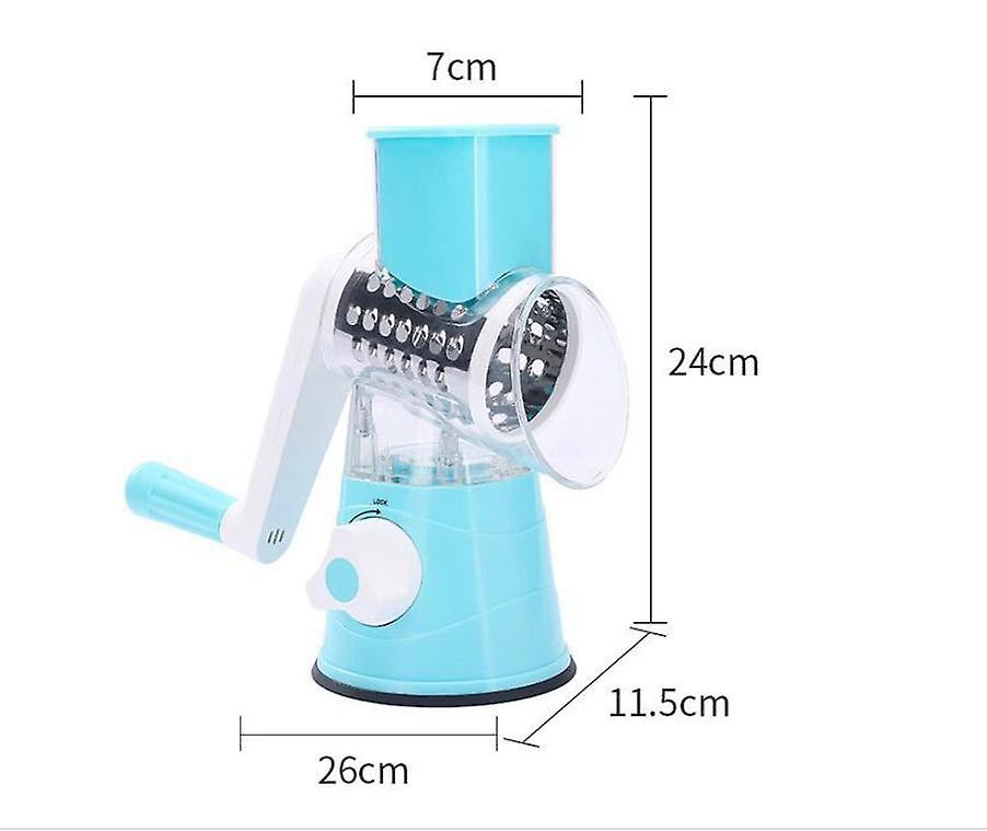 Kitchen Multifunction Vegetable Food Slicer Manual Rotary Drum Grater Chopper Multi-function Vegetable Cutting Machine