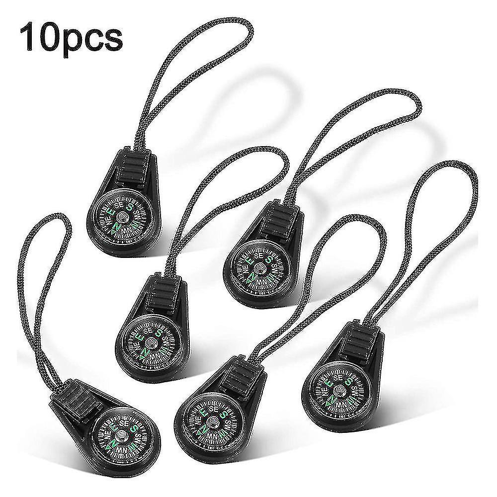 Mini Survival Compass Pack Of 10 Outdoor Camping Hiking Pocket Compass