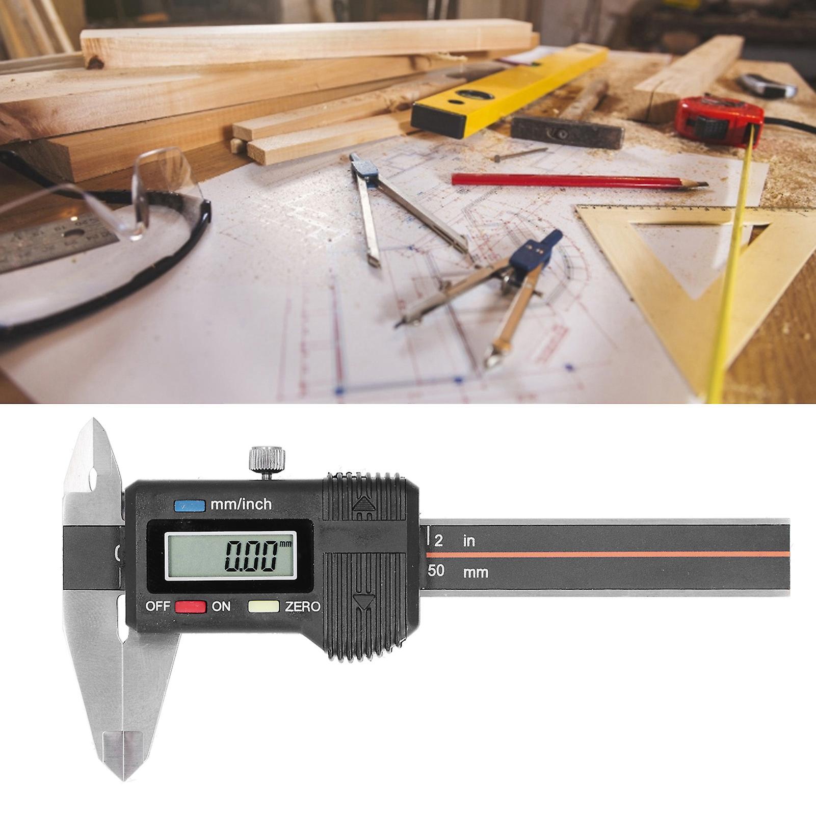 Digital Caliper Portable Electronic Measuring Tool For Mechanical Processing - Stainless Steel With Clear Reading Screen