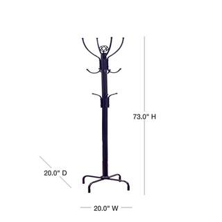 Homecraft Furniture Black 8-Hook Coat Rack CR002