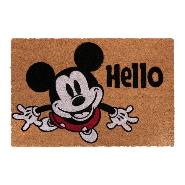 Mickey Mouse 2pk Home Hello Coir Door Mats