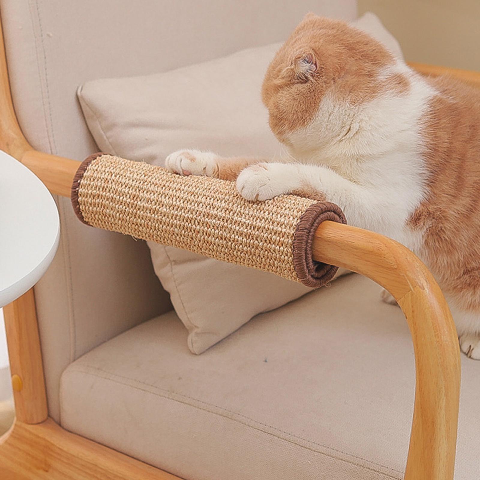 Cat Scratching Mat Furniture Protector Sisal Kitten Scratch Mat Board Flat Scratcher Pet Claws Scratch Sofa Couch Chair ， 30cmx40cm