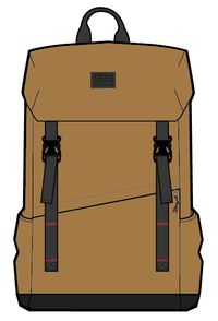 Boondocker 18L Recycled Polyester Backpack - Golden Brown