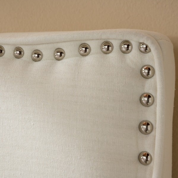 Mattea Adjustable Full/ Queen Studded Fabric Headboard by Christopher Knight Home - - 12186588