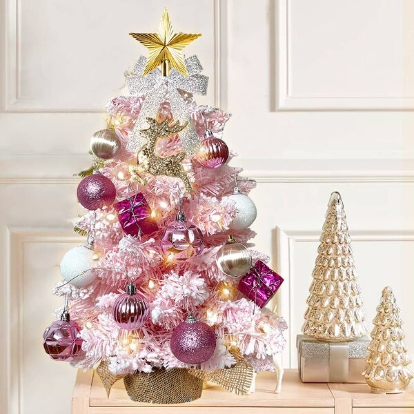 2ft Tabletop Christmas Tree with Artificial Mini Christmas Decoration