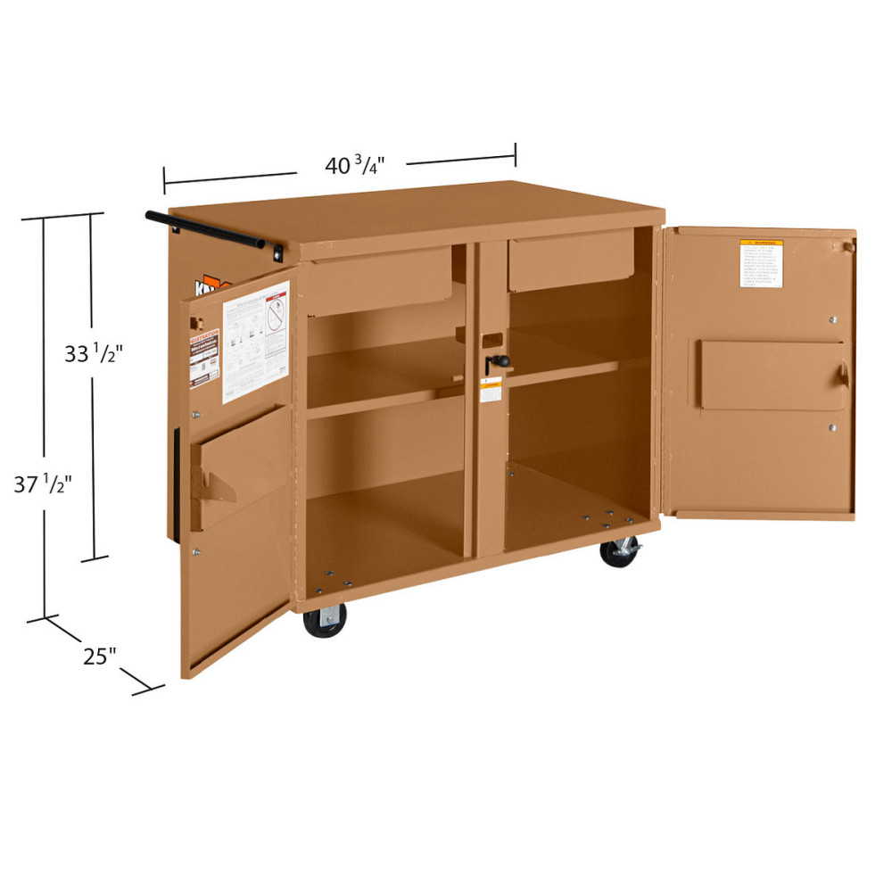 JOBMASTER Rolling Work Bench Steel Jobsite Box ;