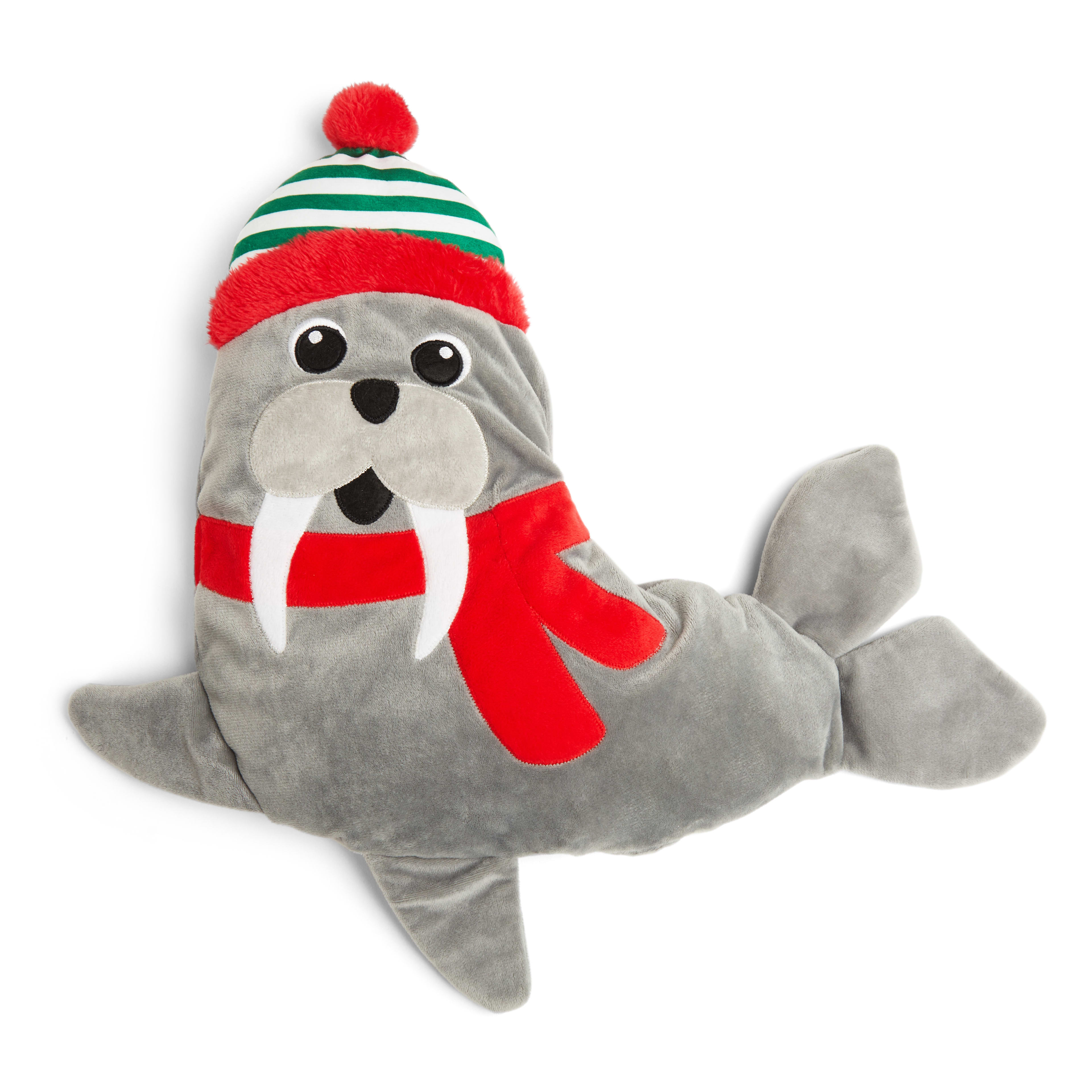 More and Merrier Flattie Walrus Dog Toy， XX-Large