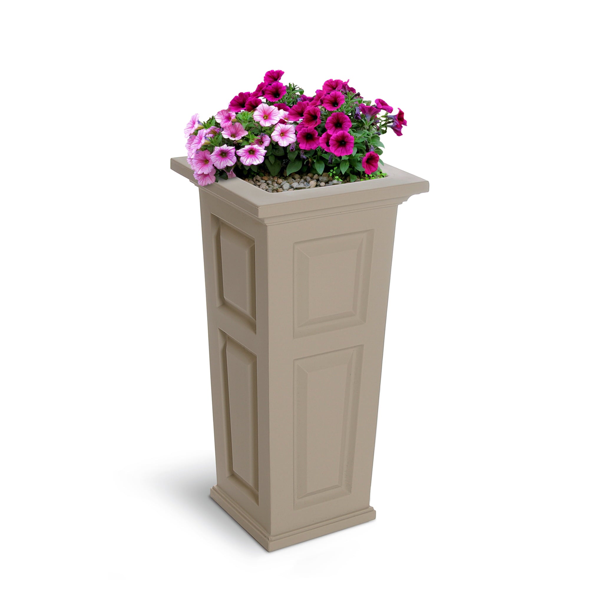 Nantucket Tall Planter Clay