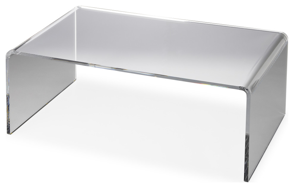 Crystal Clear Acrylic Coffee Table  3398140   Contemporary   Coffee Tables   by Kolibri Decor  Houzz