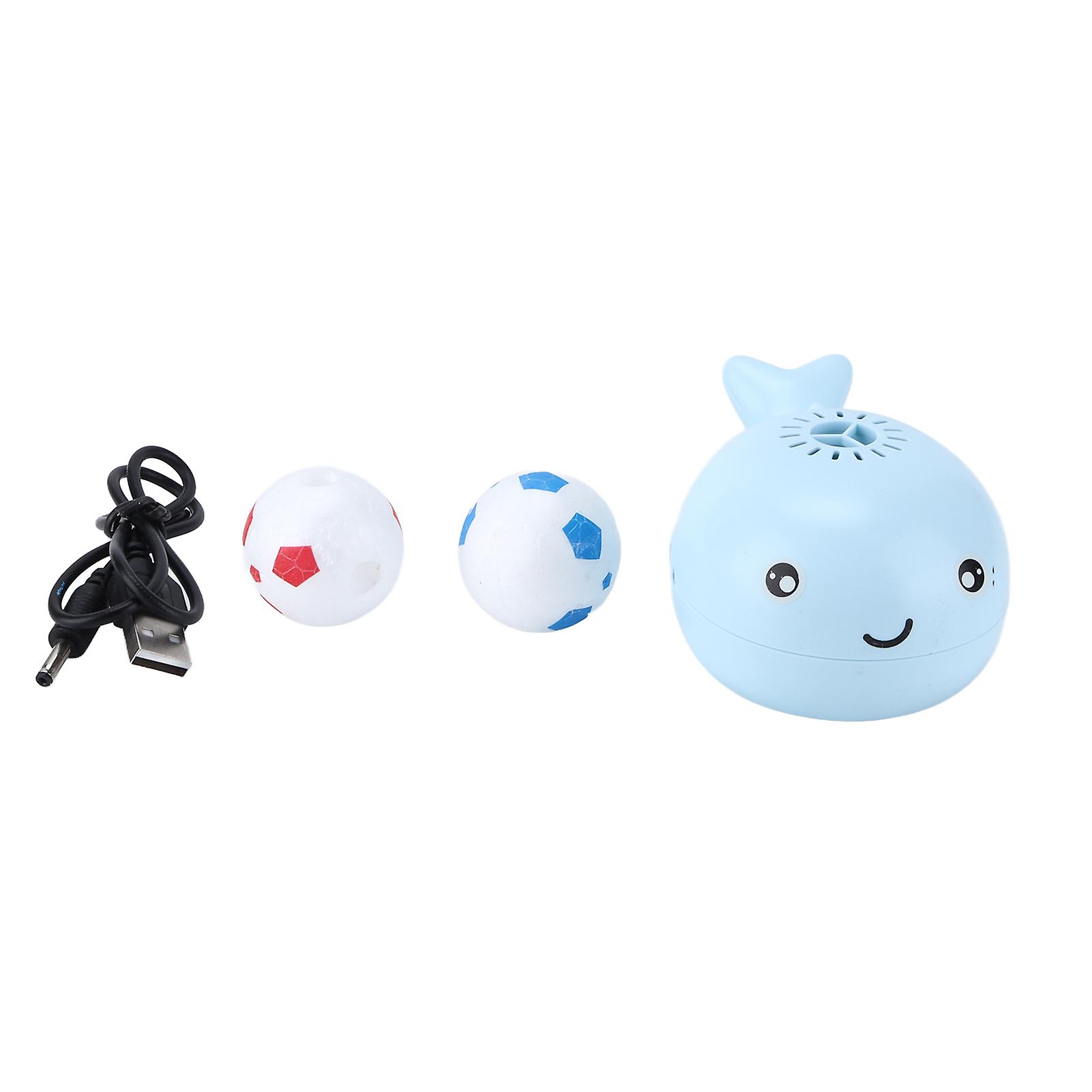 Whale Bath Toy Cute Usb Charging Portable Whales Toys Floating Ball For Children Giftblue