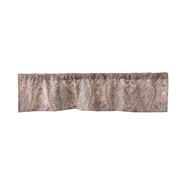 Kasey Paisley Window Valance Brown