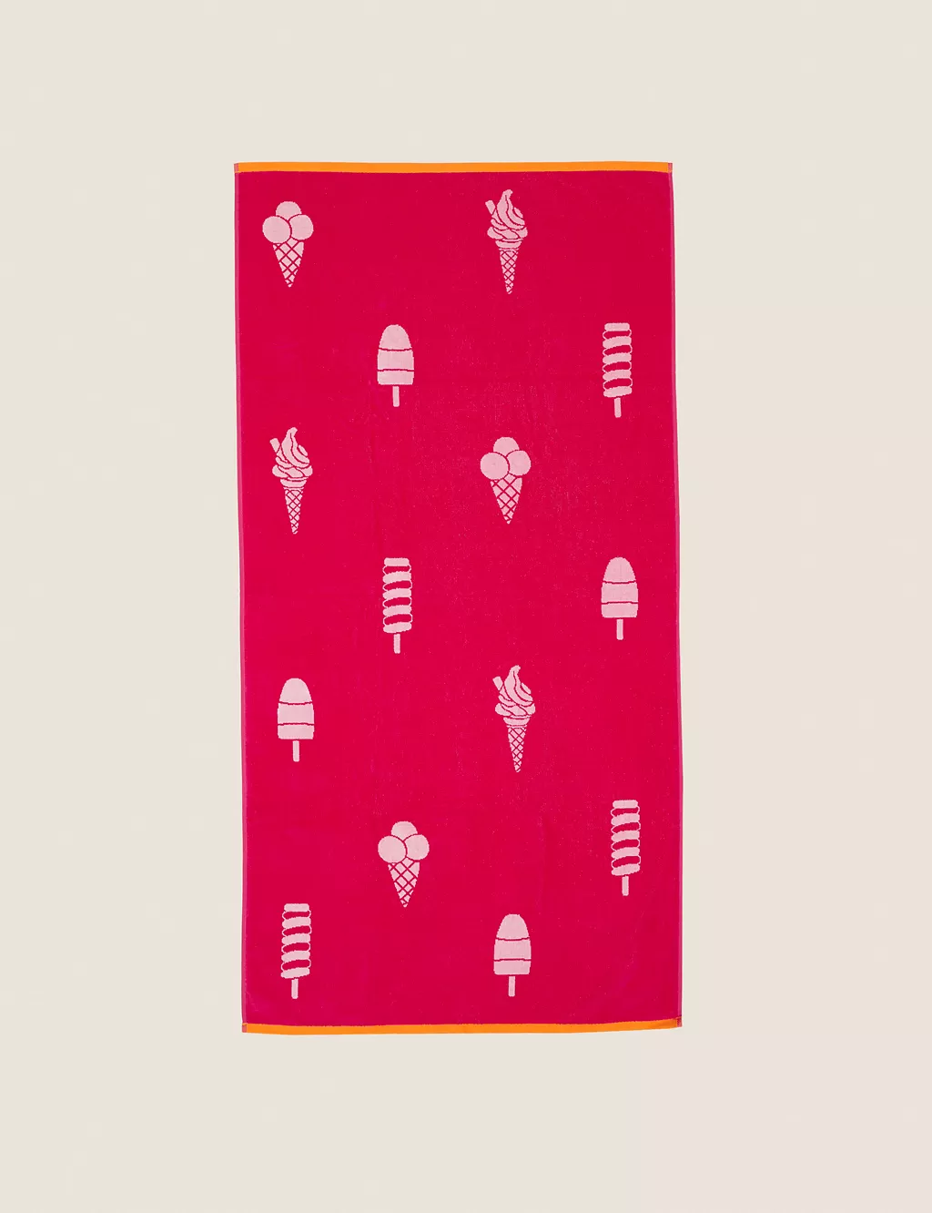 Pure Cotton Ice Cream Beach Towel