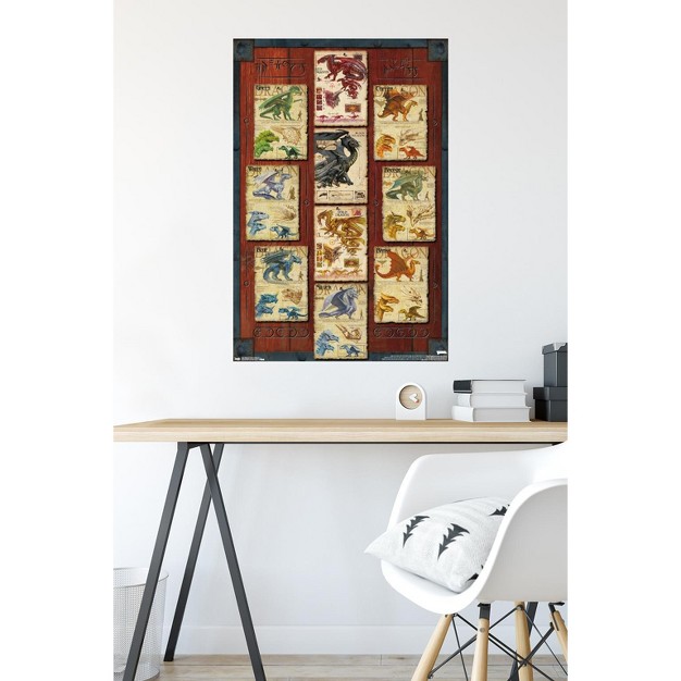 Trends International Dungeons And Dragons Dragon Grid Unframed Wall Poster Prints