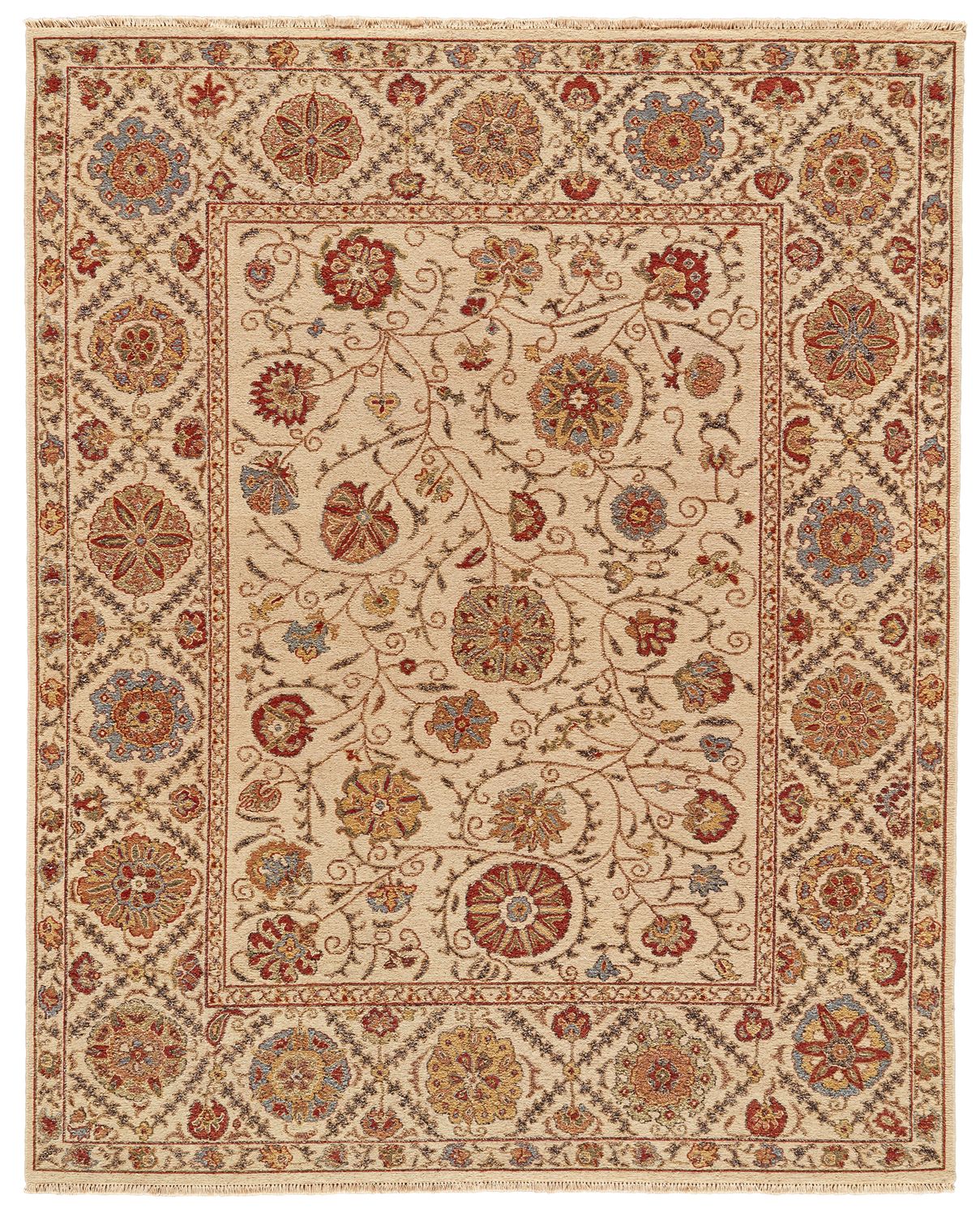 Sulli Beige and Gold Rug by BD Fine