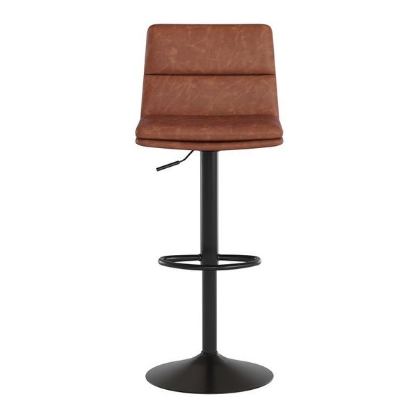 Flash Furniture Hughes Modern Height LeatherSoft Barstools， Set of 2 - 19.75