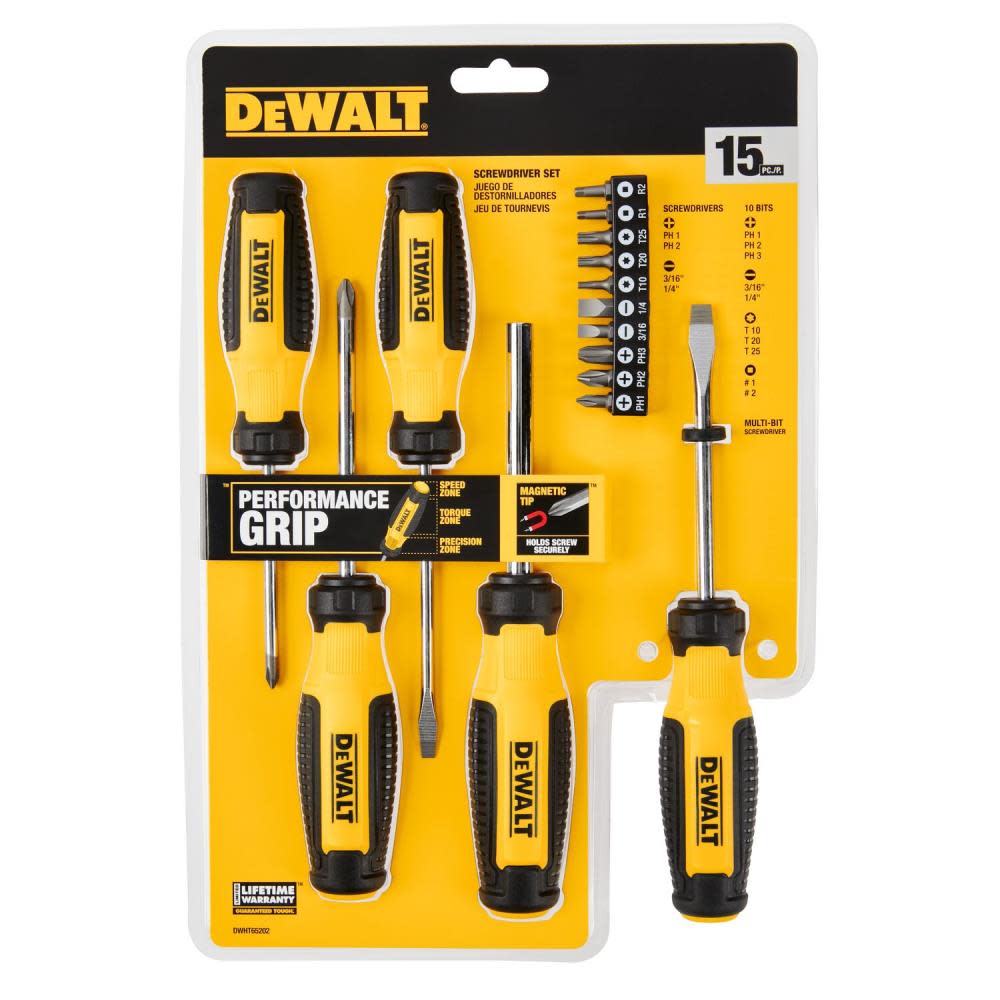 DEWALT Screwdriver Set 15pc ;