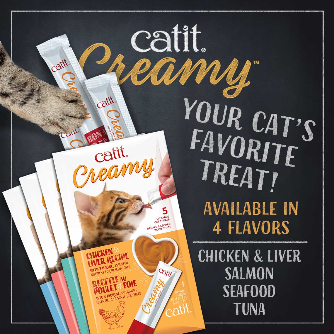 Catit Creamy Lickable Cat Treat Salmon