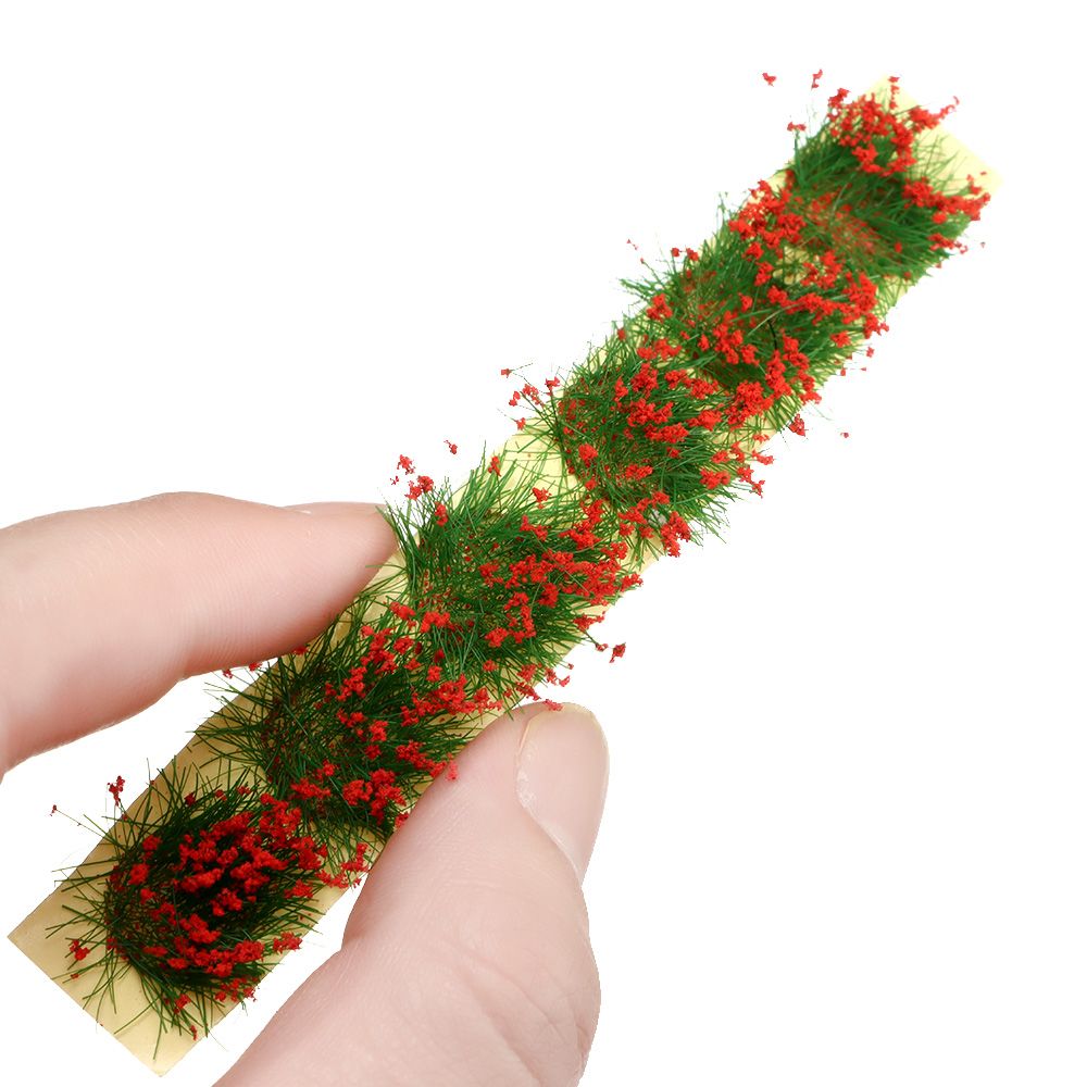 Durable Sand Table DIY Static Scenery Model Grass Tufts Flower Cluster Miniature Garden Decor Landscape Wargame 4