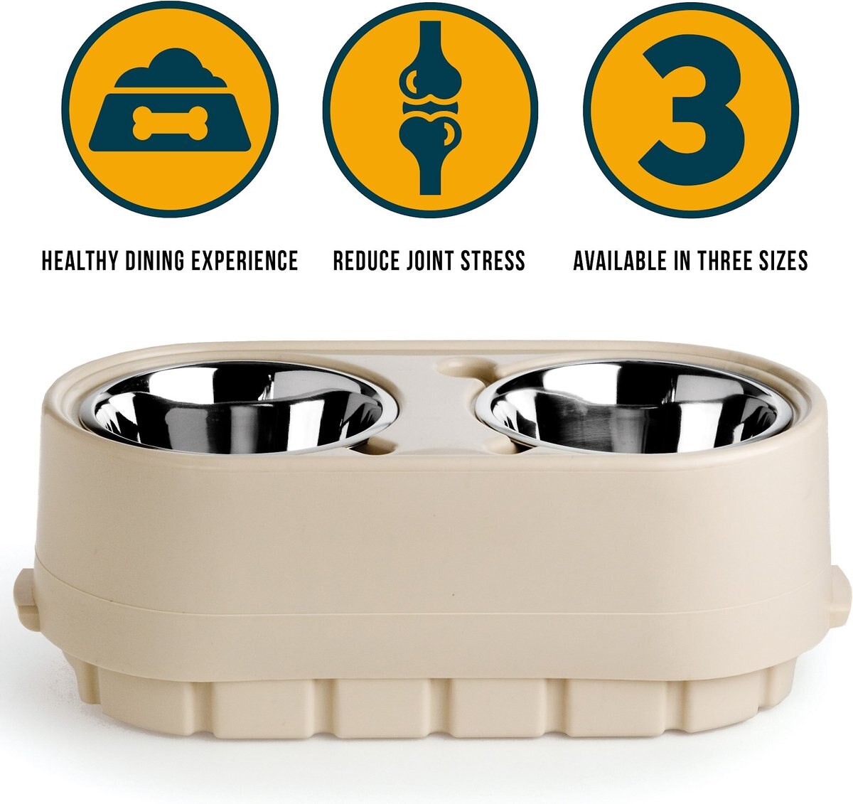 OurPets Store-N-Feed Elevated Dog and Cat Feeder