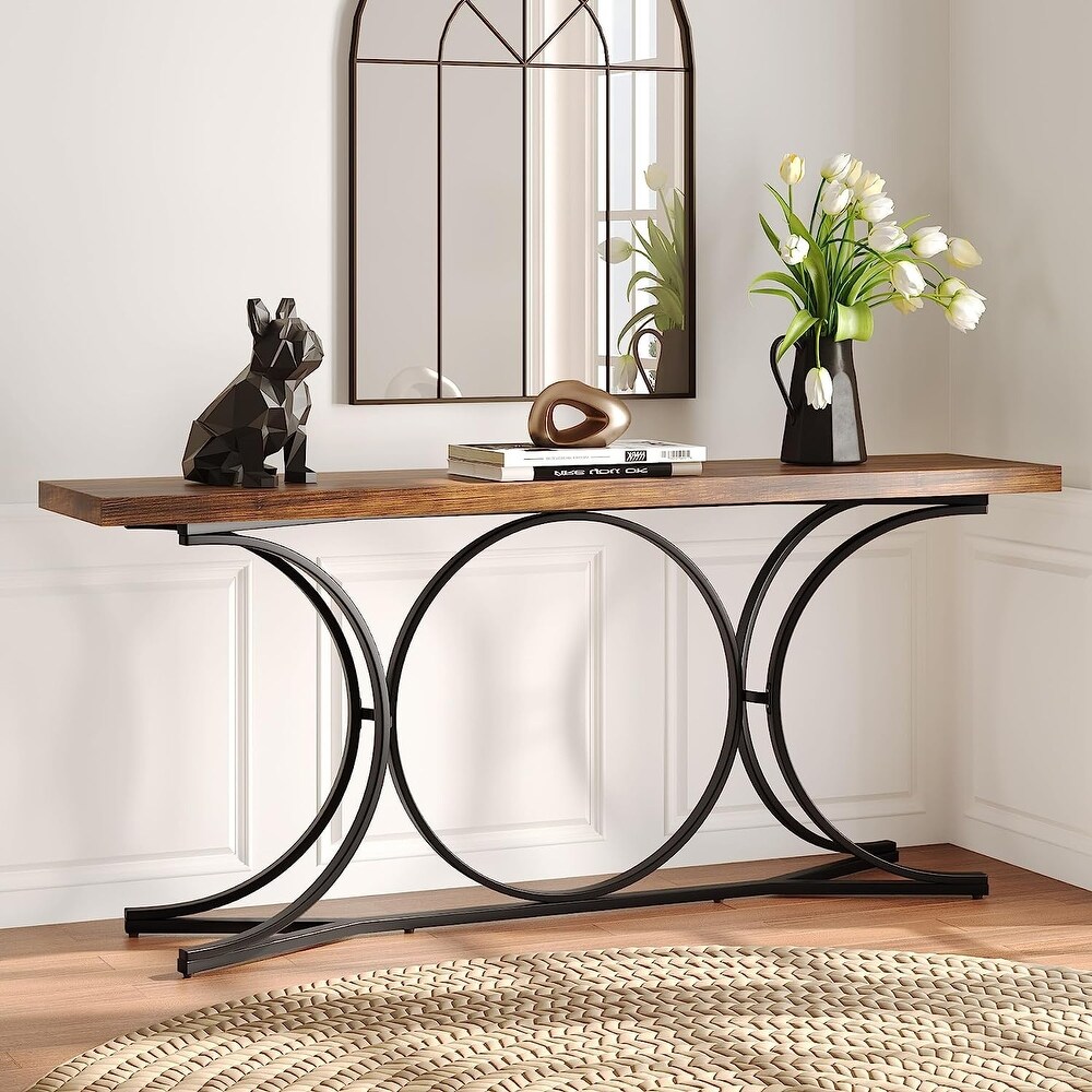 70.9 Inches Extra Long Console Sofa Table  Narrow Entryway Foyer Table