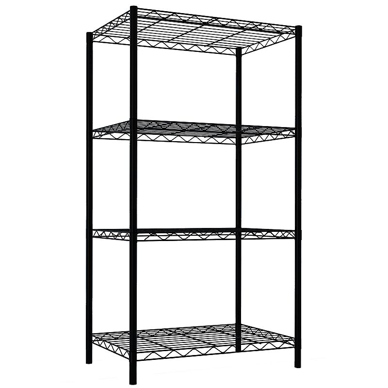 Home Basics 4-Tier Steel Wire Storage Shelf