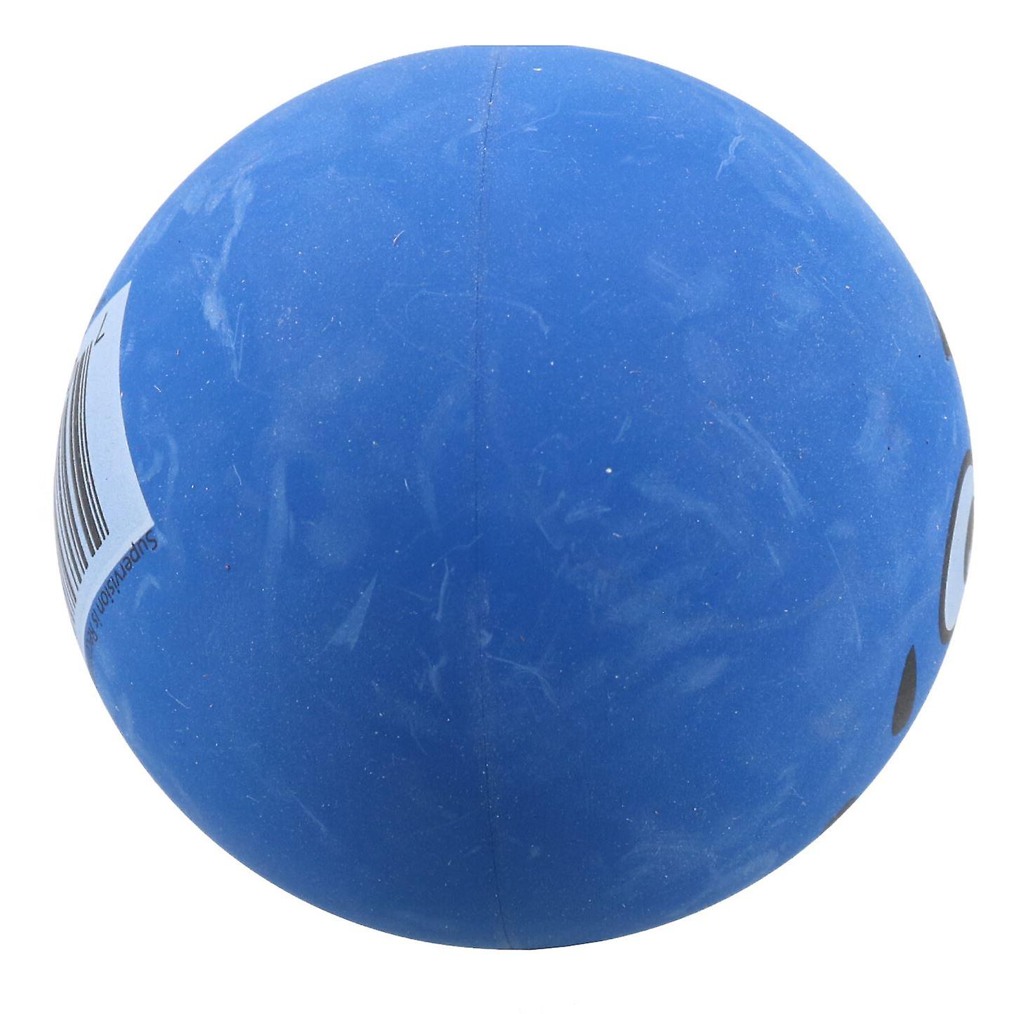 1x 6cm Blue Funny Face Super Bouncy Rubber Balls for Cats Puppy Dog Toys