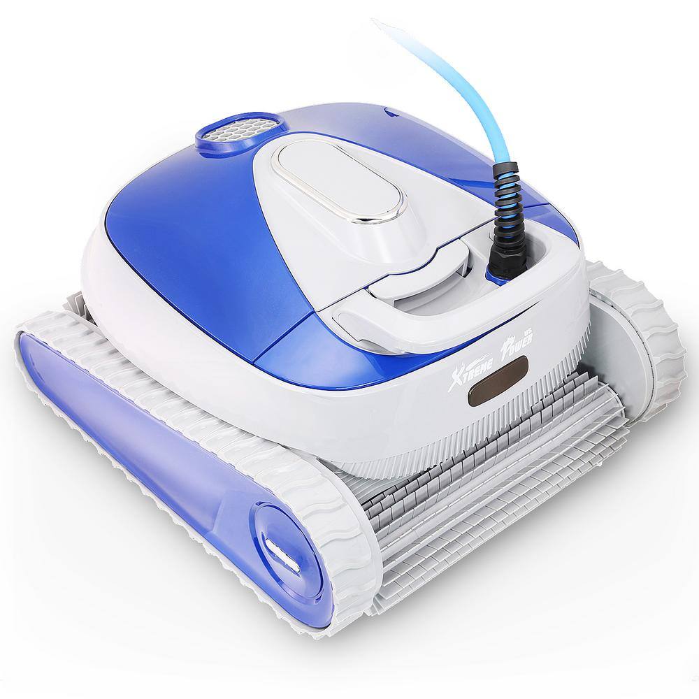 XtremepowerUS Robotic Swimming Vacuum Pool Cleaner with Control Box and Ultra-Efficient Dual Scrubbing Brushes 75065-H