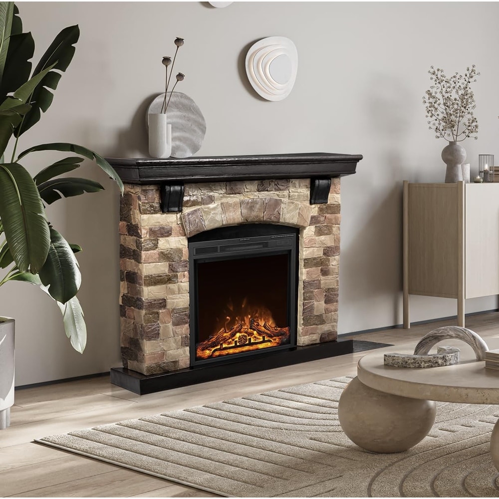 Electric Fireplace Mantel Package