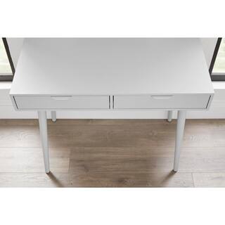 StyleWell Amerlin Shadow Gray Wood Desk (39.37 in W. X 31.5 in H.) DK1807222-GRY