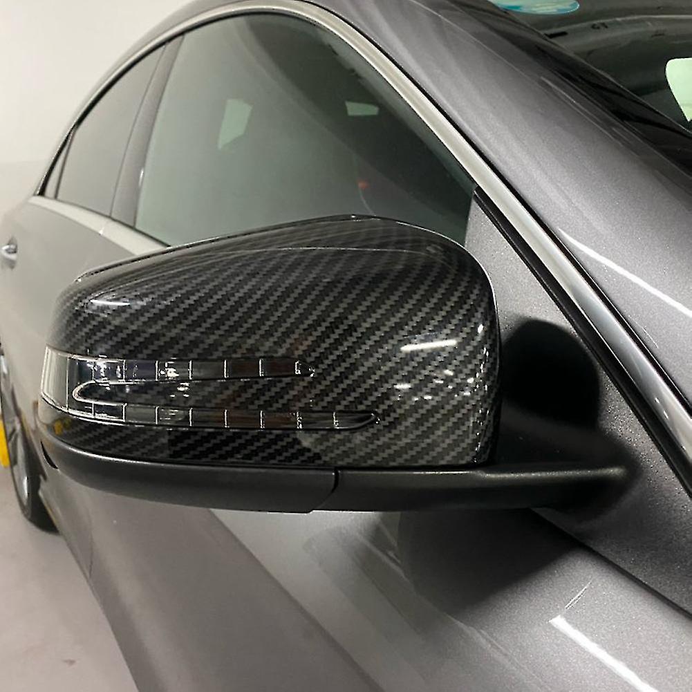 Car Carbon Fiber Rearview Side Mirror Cover Replacement For Mercedes A B C E Class W204 W212 W176 W