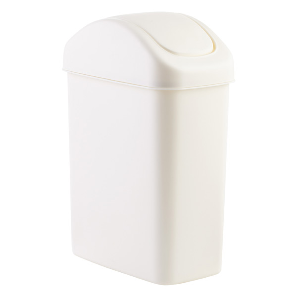 Lustroware 72 gal White SwingLid Trash Can