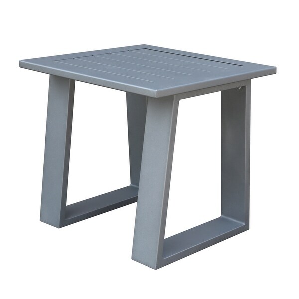 Outdoor Indoor Aluminum Square End Table/Side Table