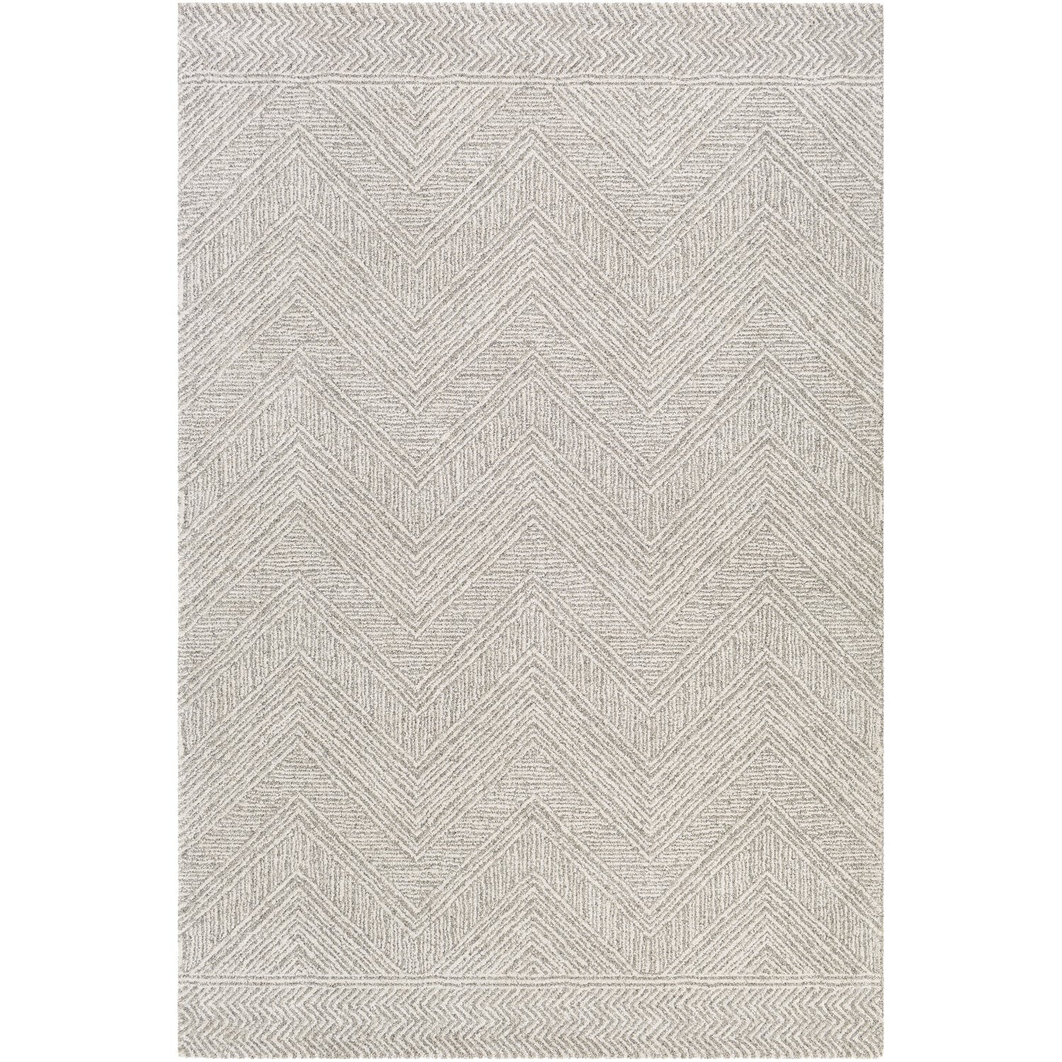 Gavic Rug in Silver Gray, Beige, Charcoal