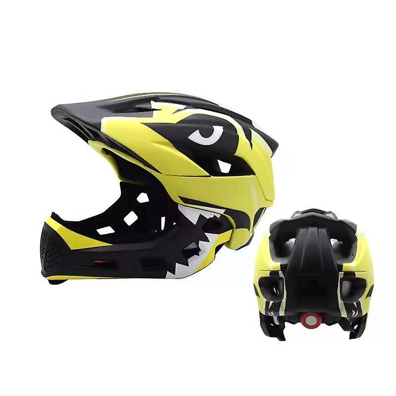 Kids Detachable Full Face Helmet - Sports Safety Helmet for Cycling， Skateboarding， and Roller Skating Adventures