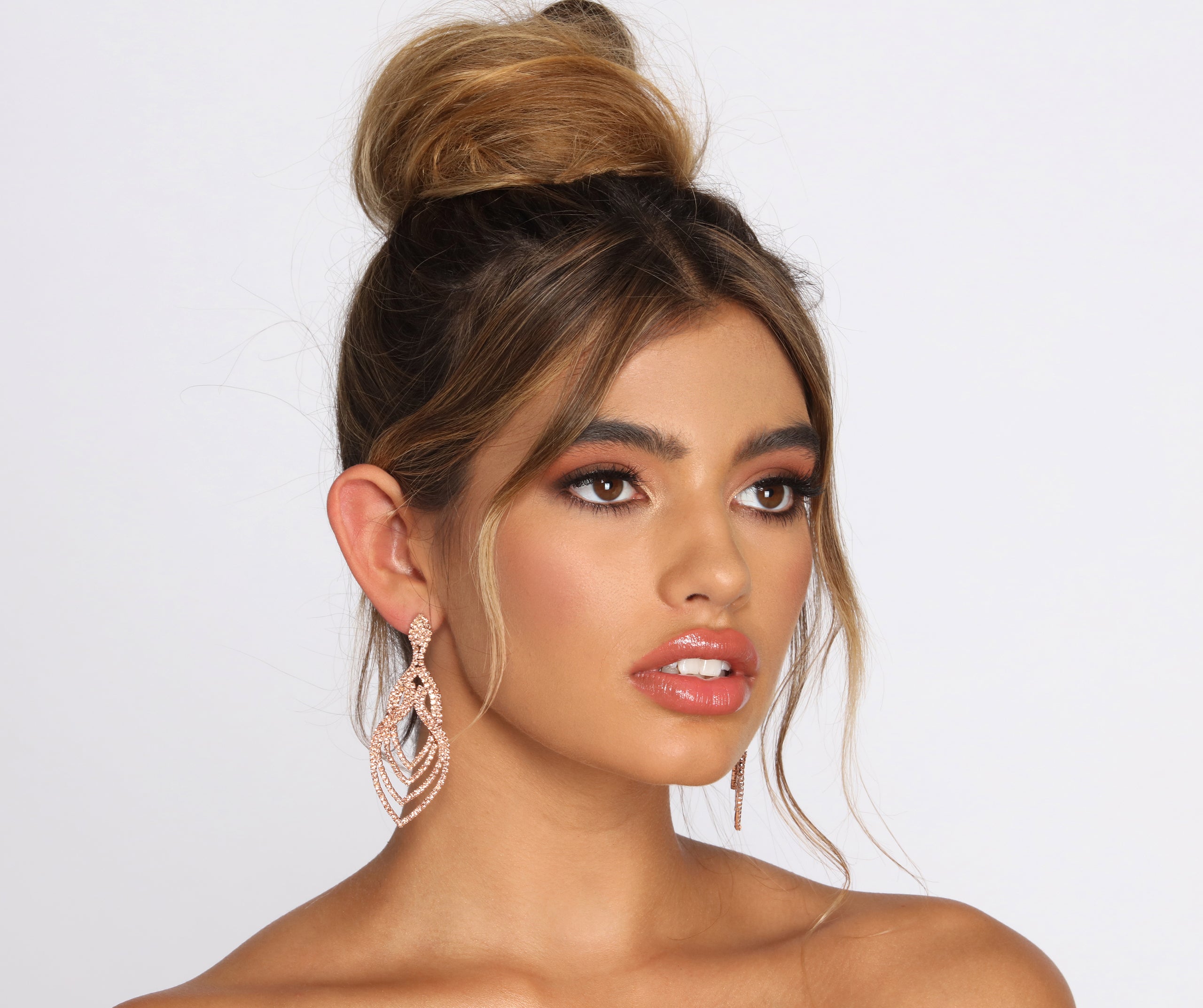 Here For A Good Time Rhinestone Duster Earrings