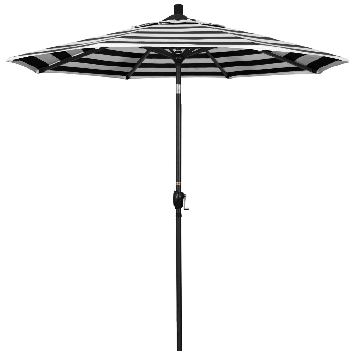 California Umbrella Pacific Trail Series 7.5 Ft Octagonal Aluminum Push Button Tilt Patio Umbrella W/ Crank Lift