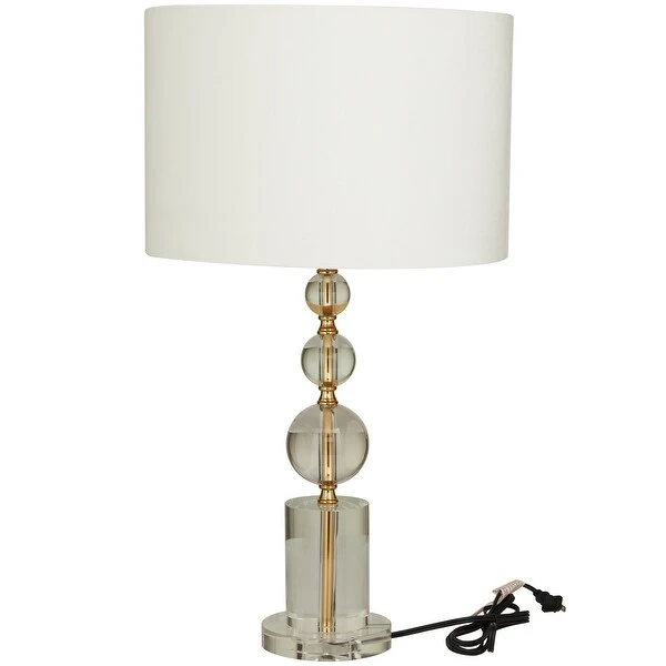 Gold Crystal Glam Table Lamp - 15 x 15 x 27